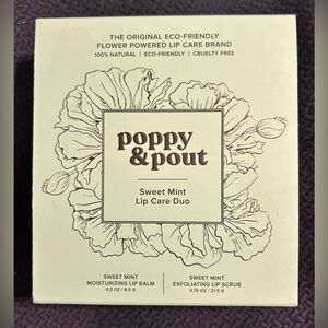 Poppy & Pout Sweet Mint Lip Care Duo gift set